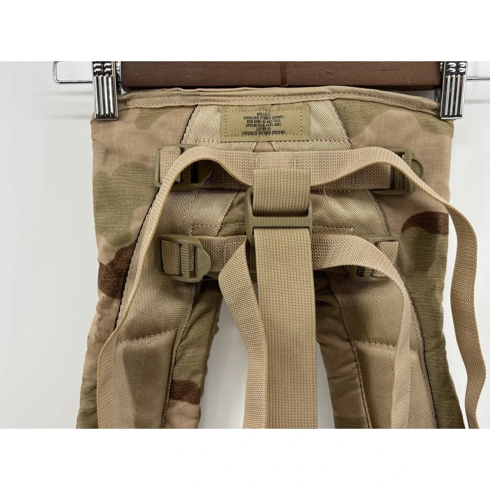 Molle II Shoulder Straps Backpack Rucksack Desert Tan Camo NSN 8465-01-491-7513